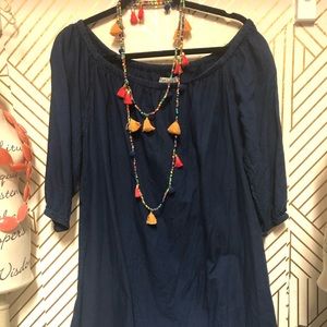 Madewell navy blue dress